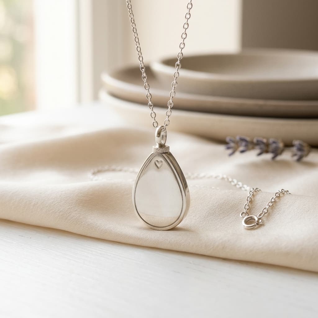 Sterling Silver Ashes Pendant
