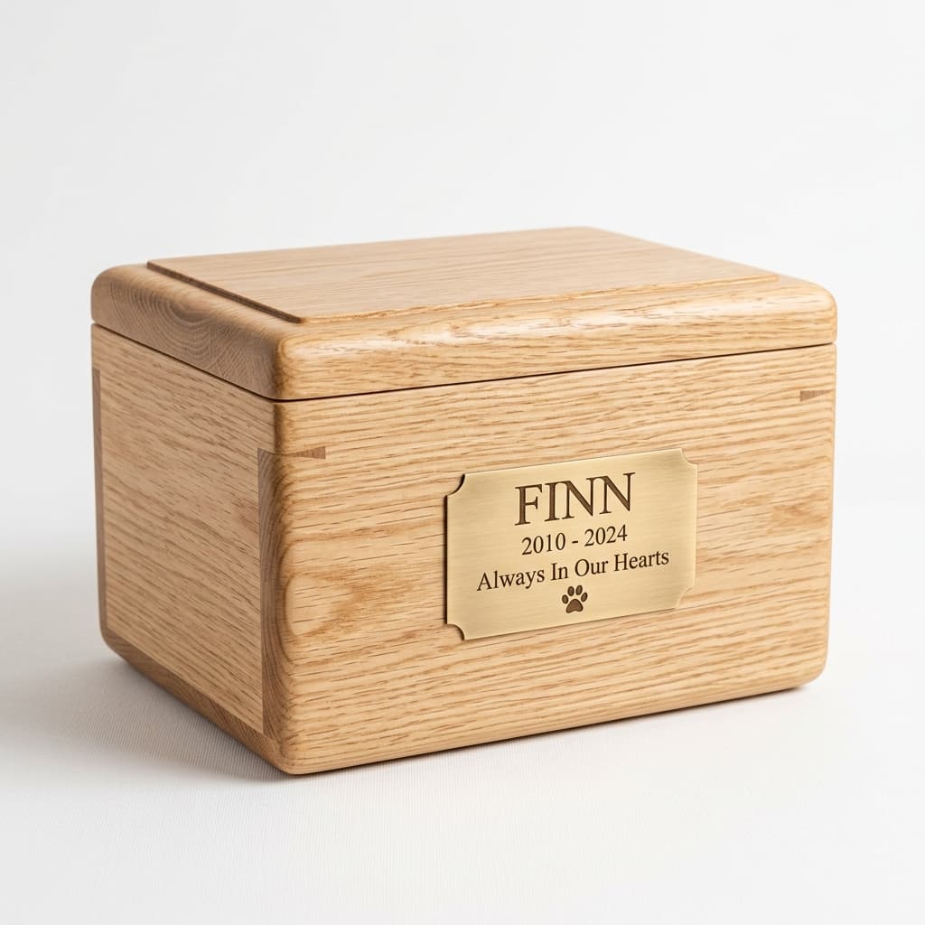 Premium Oak Tribute Box